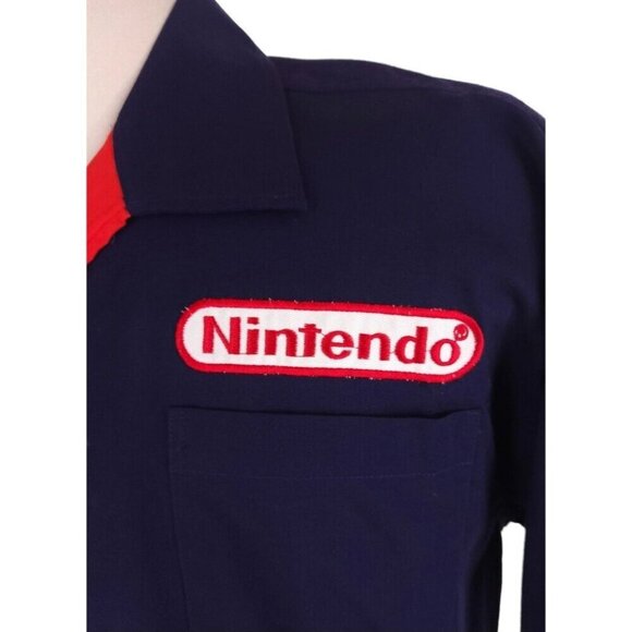 Vintage 2002 Nintendo Super Mario Logo Graphic SS Shirt Size L Mens Embroidered - Picture 10 of 10